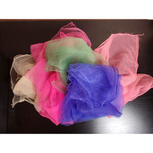 Women's Vintage Unbranded Scarves Multicolors set of 5